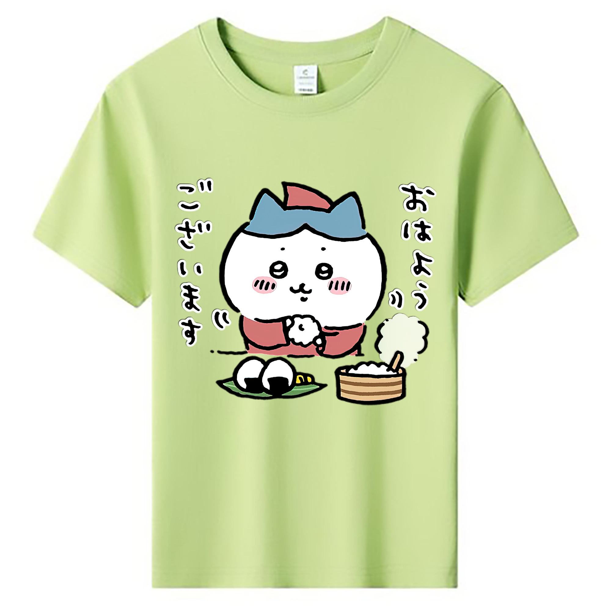 （画像用） ちいかわ ハチワレ Chii-kawa hachiware 綿100％キッズTシャツ（フロントプリント）